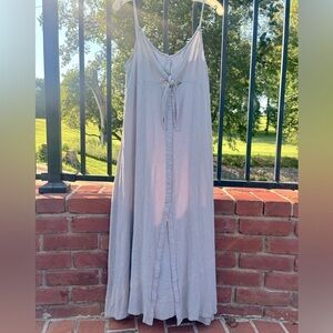 Nahesa light blue button dress